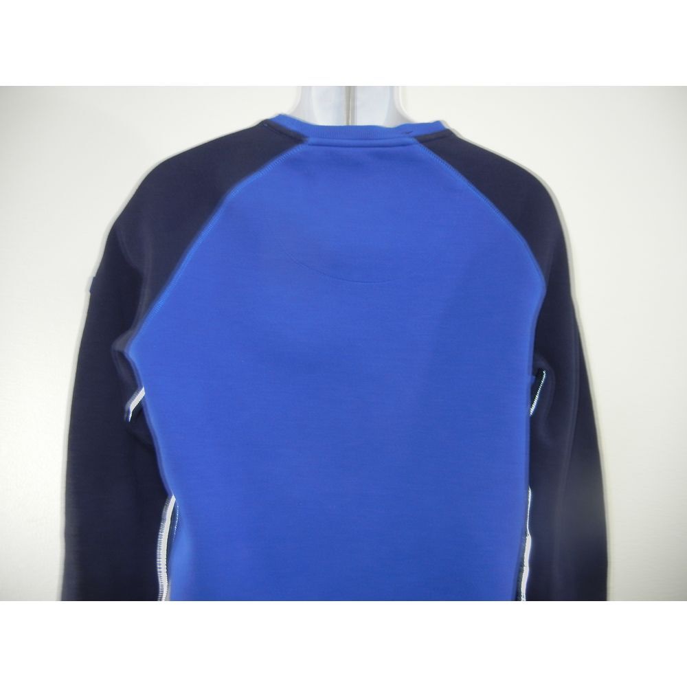 SUPERDRY Sport Men Sweatshirt Sz XL Gym Pullover Black Blue Adult Logo Cotton - Picture 5 of 6